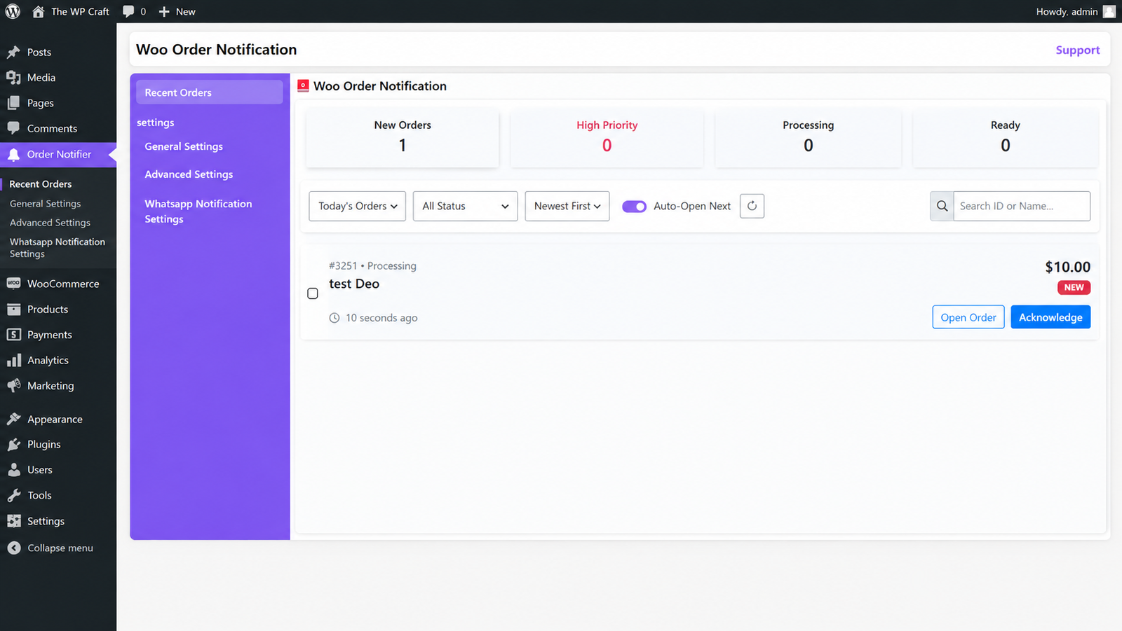 Order Workflow Queue