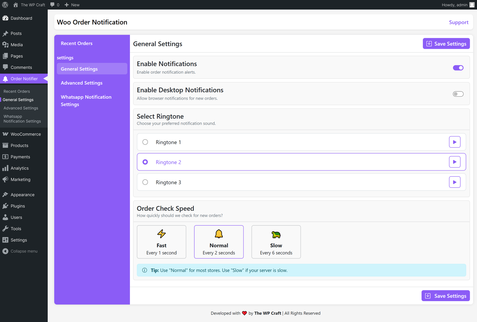 Plugin Settings