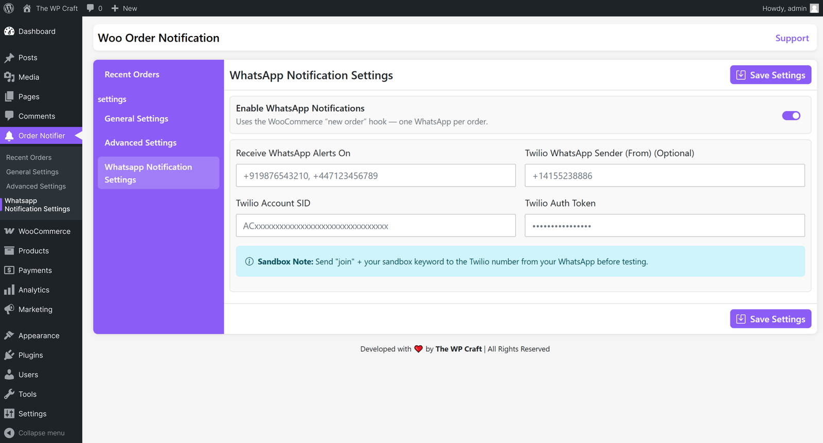 Plugin Settings